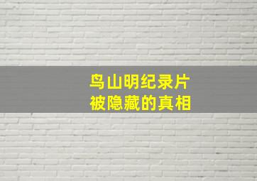 鸟山明纪录片 被隐藏的真相